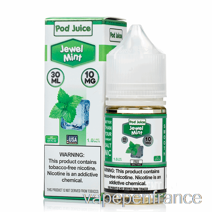 Menthe Bijou - Jus De Dosettes - Stylo Vape 30 Ml 20 Mg